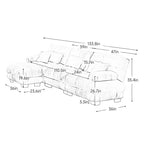 MAYEERTY Luxury Modular Sectional Sofa Oversized L Shaped Cloud Couch Convertible Ottoman for Living Room Green
