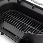 Barbecue portable hibachi ovale en fonte Megachef pour l'extérieur et le camping, noir