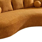 Christopher Knight Home Grazia 90'' Modern Curved Boucle Upholstered 3-Seater Sofa