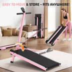 KRISRATE Tapis de marche manuel avec inclinaison de 15 %, tapis roulant pliable non électrique avec guidon, capacité de 227 kg, antidérapant, moniteur numérique pour la maison/la salle de sport