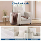Set of 2-seater sofa and auxiliary armchair,Compact Loveseat Couch for the Living Room or Bedroom,Practical &Comfortable Seating for Small Apartments