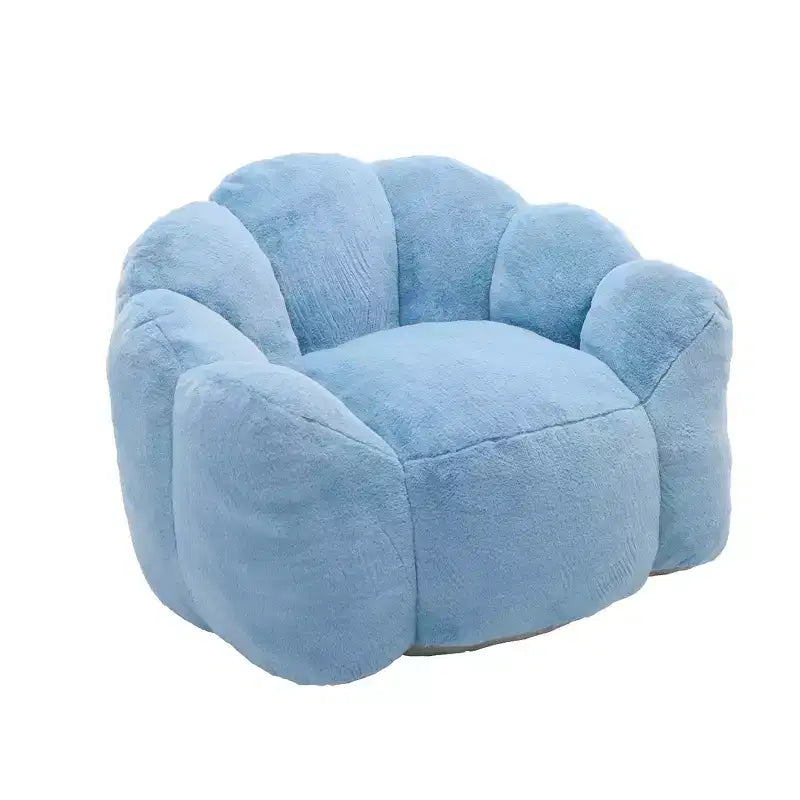 Pouf de compression en forme de lotus avec poignée pour adultes, sans assemblage, facile à déplacer, canapé de sol pour salon et chambre