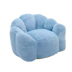 Pouf de compression en forme de lotus avec poignée pour adultes, sans assemblage, facile à déplacer, canapé de sol pour salon et chambre