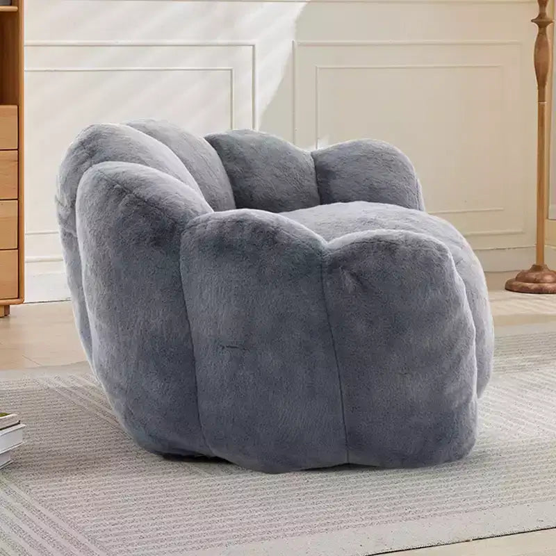 Pouf de compression en forme de lotus avec poignée pour adultes, sans assemblage, facile à déplacer, canapé de sol pour salon et chambre