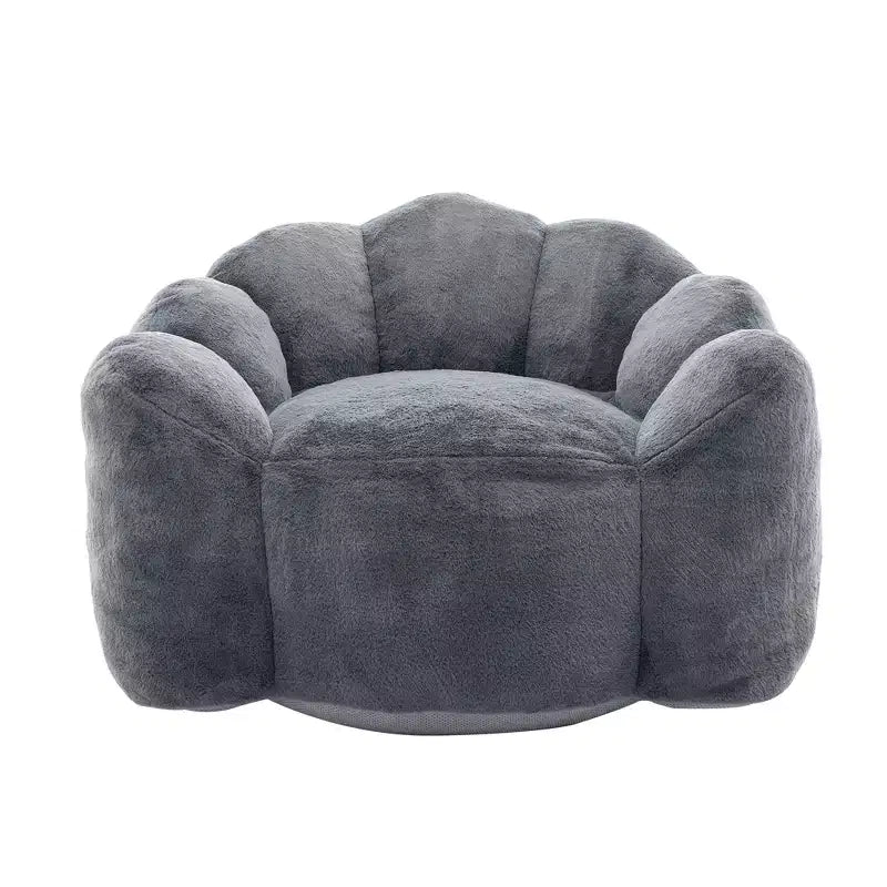 Pouf de compression en forme de lotus avec poignée pour adultes, sans assemblage, facile à déplacer, canapé de sol pour salon et chambre