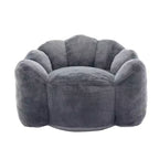 Pouf de compression en forme de lotus avec poignée pour adultes, sans assemblage, facile à déplacer, canapé de sol pour salon et chambre