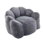 Pouf de compression en forme de lotus avec poignée pour adultes, sans assemblage, facile à déplacer, canapé de sol pour salon et chambre