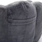 Pouf de compression en forme de lotus avec poignée pour adultes, sans assemblage, facile à déplacer, canapé de sol pour salon et chambre
