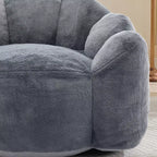 Pouf de compression en forme de lotus avec poignée pour adultes, sans assemblage, facile à déplacer, canapé de sol pour salon et chambre