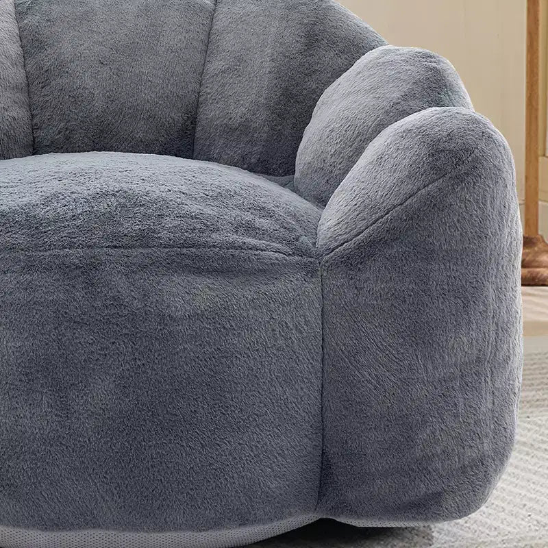 Pouf de compression en forme de lotus avec poignée pour adultes, sans assemblage, facile à déplacer, canapé de sol pour salon et chambre