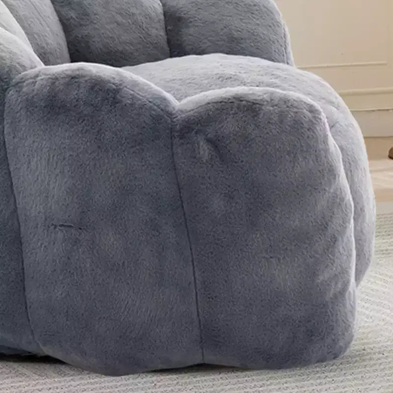 Pouf de compression en forme de lotus avec poignée pour adultes, sans assemblage, facile à déplacer, canapé de sol pour salon et chambre