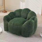 Pouf de compression en forme de lotus avec poignée pour adultes, sans assemblage, facile à déplacer, canapé de sol pour salon et chambre