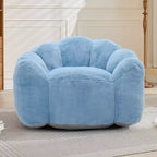 Pouf de compression en forme de lotus avec poignée pour adultes, sans assemblage, facile à déplacer, canapé de sol pour salon et chambre