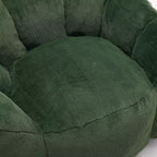 Pouf de compression en forme de lotus avec poignée pour adultes, sans assemblage, facile à déplacer, canapé de sol pour salon et chambre