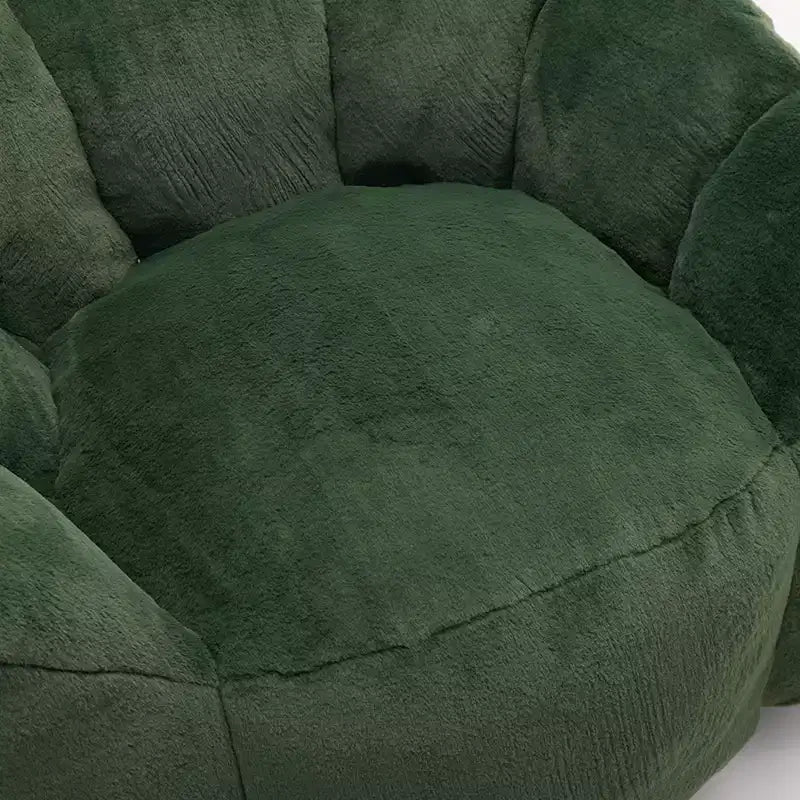 Pouf de compression en forme de lotus avec poignée pour adultes, sans assemblage, facile à déplacer, canapé de sol pour salon et chambre