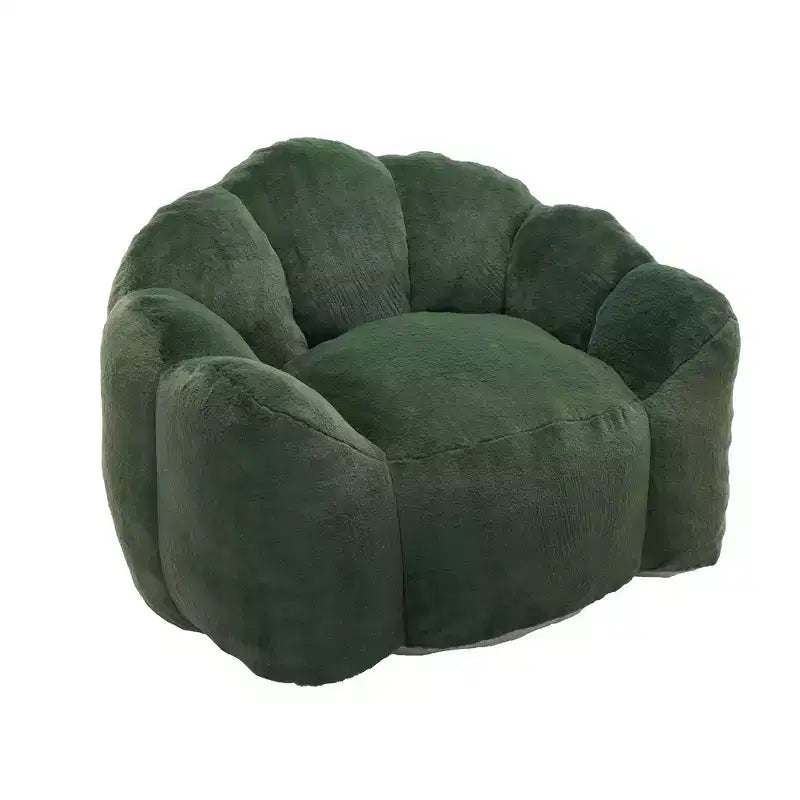 Pouf de compression en forme de lotus avec poignée pour adultes, sans assemblage, facile à déplacer, canapé de sol pour salon et chambre