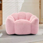 Pouf de compression en forme de lotus avec poignée pour adultes, sans assemblage, facile à déplacer, canapé de sol pour salon et chambre