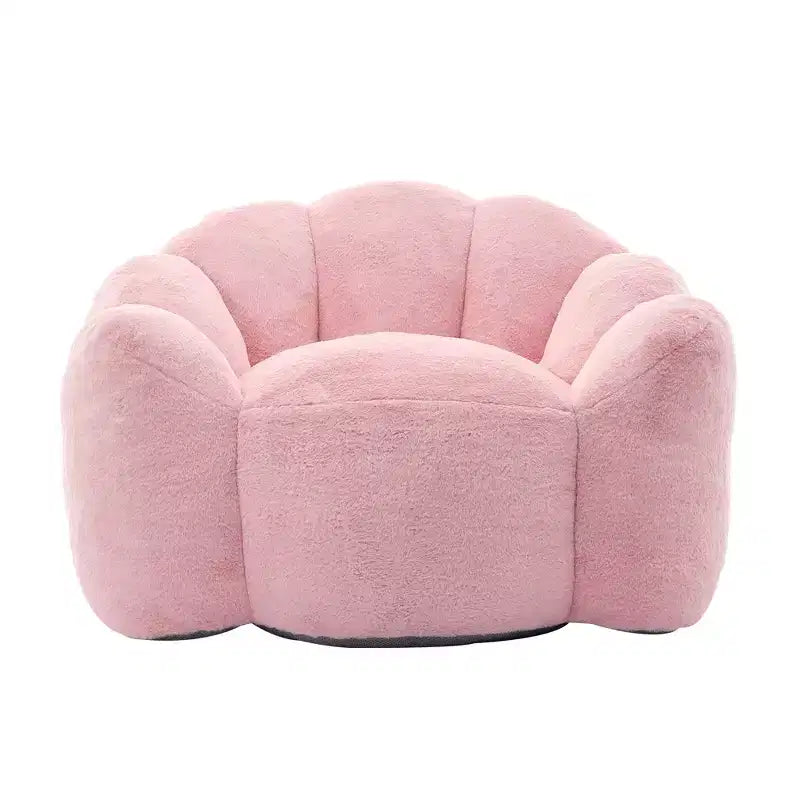 Pouf de compression en forme de lotus avec poignée pour adultes, sans assemblage, facile à déplacer, canapé de sol pour salon et chambre