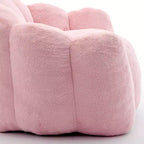 Pouf de compression en forme de lotus avec poignée pour adultes, sans assemblage, facile à déplacer, canapé de sol pour salon et chambre