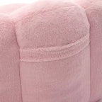 Pouf de compression en forme de lotus avec poignée pour adultes, sans assemblage, facile à déplacer, canapé de sol pour salon et chambre