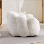 Pouf de compression en forme de lotus avec poignée pour adultes, sans assemblage, facile à déplacer, canapé de sol pour salon et chambre