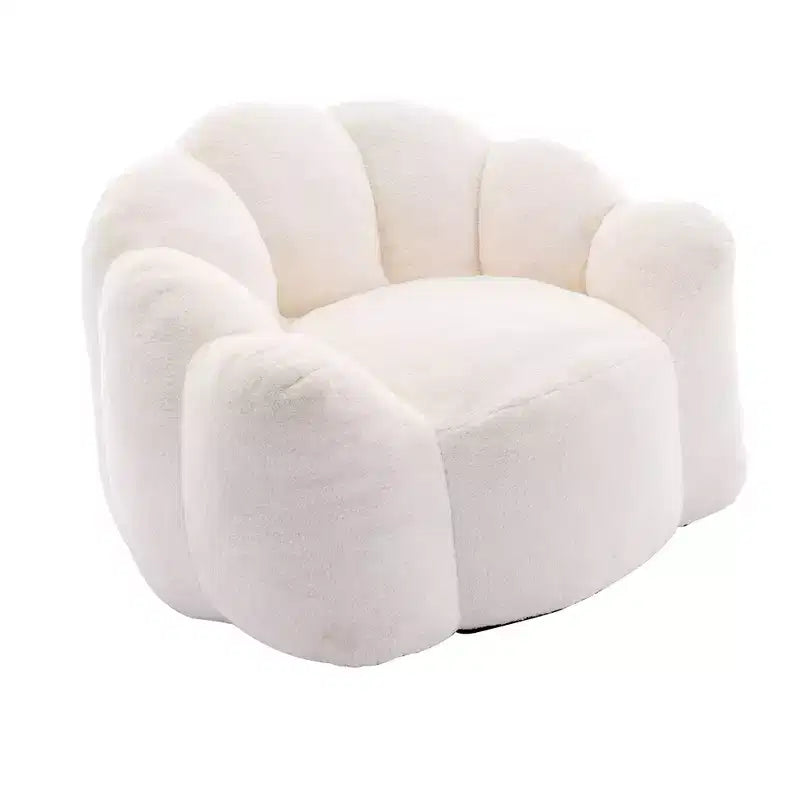 Pouf de compression en forme de lotus avec poignée pour adultes, sans assemblage, facile à déplacer, canapé de sol pour salon et chambre