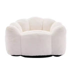 Pouf de compression en forme de lotus avec poignée pour adultes, sans assemblage, facile à déplacer, canapé de sol pour salon et chambre