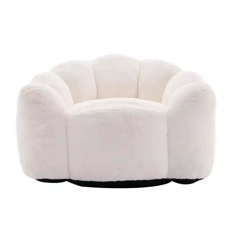 Pouf de compression en forme de lotus avec poignée pour adultes, sans assemblage, facile à déplacer, canapé de sol pour salon et chambre