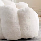 Pouf de compression en forme de lotus avec poignée pour adultes, sans assemblage, facile à déplacer, canapé de sol pour salon et chambre
