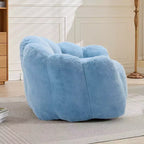 Pouf de compression en forme de lotus avec poignée pour adultes, sans assemblage, facile à déplacer, canapé de sol pour salon et chambre