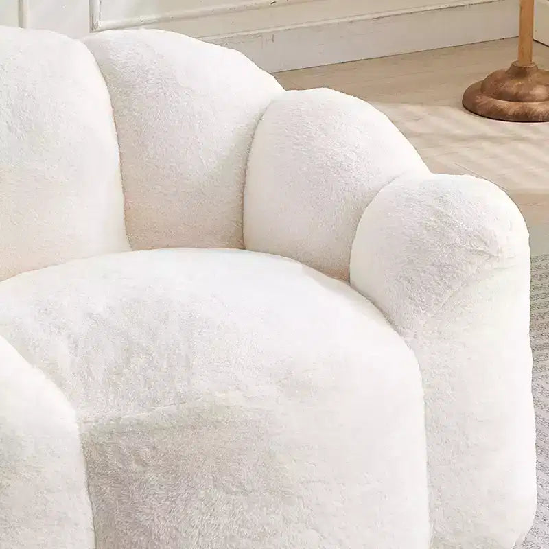 Pouf de compression en forme de lotus avec poignée pour adultes, sans assemblage, facile à déplacer, canapé de sol pour salon et chambre