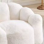 Pouf de compression en forme de lotus avec poignée pour adultes, sans assemblage, facile à déplacer, canapé de sol pour salon et chambre