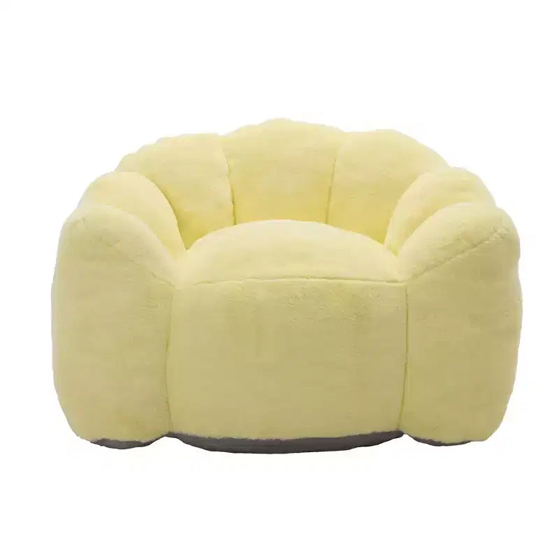 Pouf de compression en forme de lotus avec poignée pour adultes, sans assemblage, facile à déplacer, canapé de sol pour salon et chambre