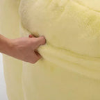 Pouf de compression en forme de lotus avec poignée pour adultes, sans assemblage, facile à déplacer, canapé de sol pour salon et chambre