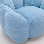 Pouf de compression en forme de lotus avec poignée pour adultes, sans assemblage, facile à déplacer, canapé de sol pour salon et chambre
