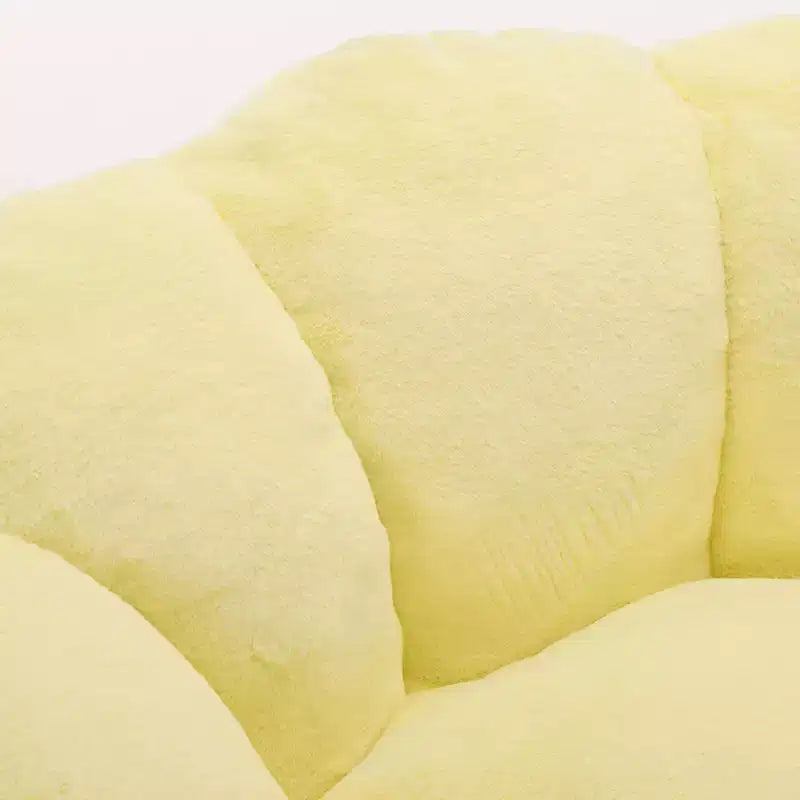 Pouf de compression en forme de lotus avec poignée pour adultes, sans assemblage, facile à déplacer, canapé de sol pour salon et chambre