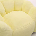 Pouf de compression en forme de lotus avec poignée pour adultes, sans assemblage, facile à déplacer, canapé de sol pour salon et chambre