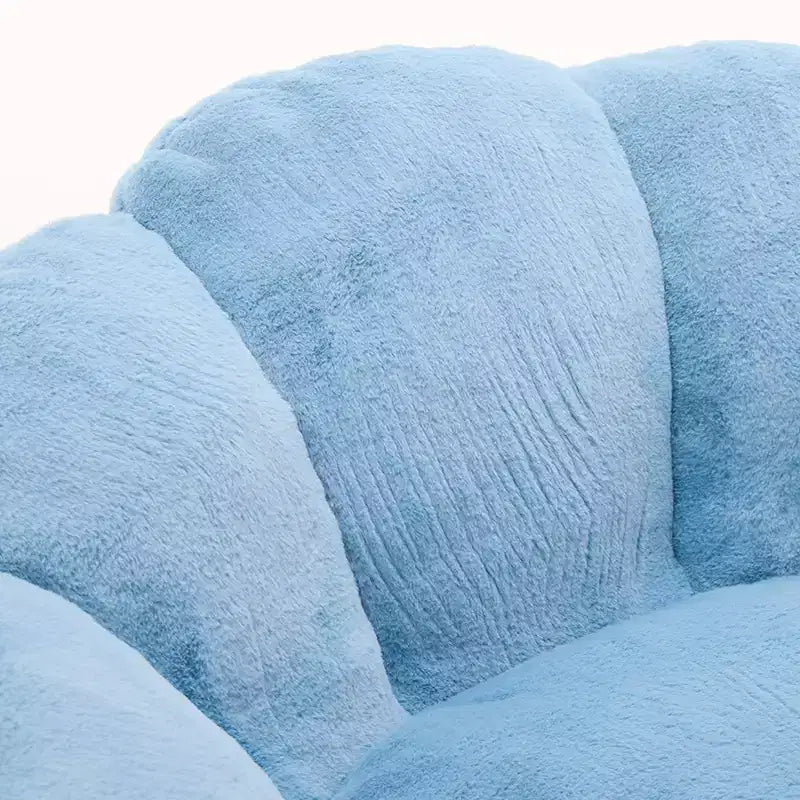 Pouf de compression en forme de lotus avec poignée pour adultes, sans assemblage, facile à déplacer, canapé de sol pour salon et chambre