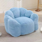 Lotus-Shaped Compression Bean Bag Chair with Handle for Adults, No Assembly, Easy Move, Floor Sofa for Living Room Bedroom