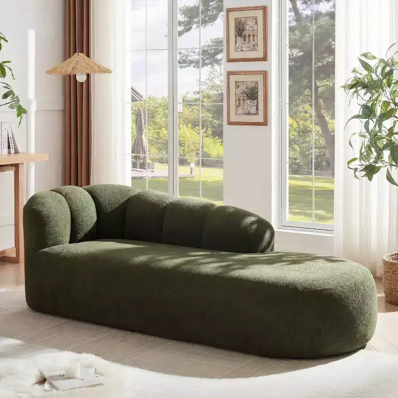 Christopher Knight Home Daphne 80 3-Seater Modern Curved Upholstered Sofa