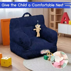 Children's beanbag sofa with memory foam, soft, comfortable and resistant to deformation, suitable for living rooms, bedrooms, and apartments