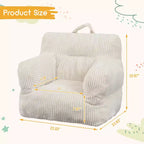 Children's beanbag sofa with memory foam, soft, comfortable and resistant to deformation, suitable for living rooms, bedrooms, and apartments