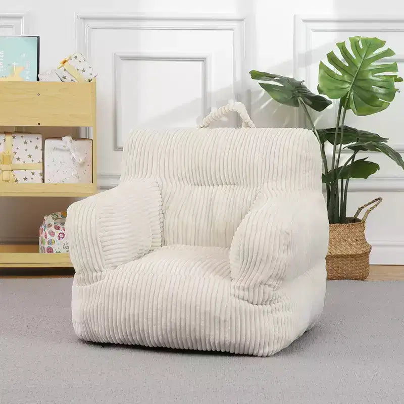 Children's beanbag sofa with memory foam, soft, comfortable and resistant to deformation, suitable for living rooms, bedrooms, and apartments