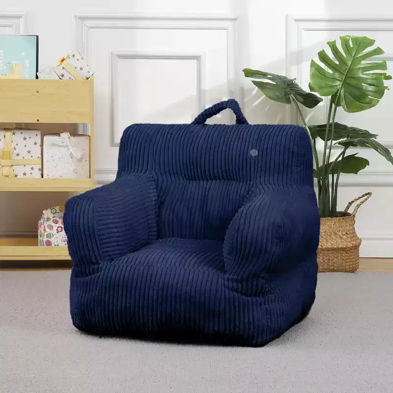Children's beanbag sofa with memory foam, soft, comfortable and resistant to deformation, suitable for living rooms, bedrooms, and apartments