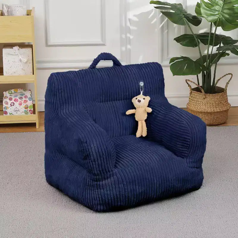 Children's beanbag sofa with memory foam, soft, comfortable and resistant to deformation, suitable for living rooms, bedrooms, and apartments