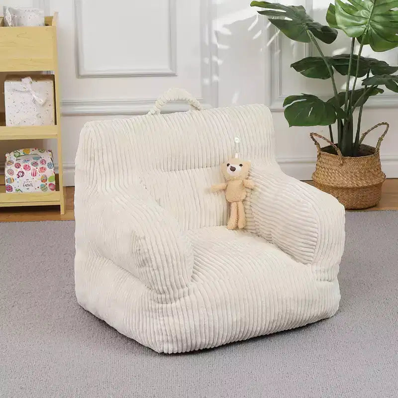 Children's beanbag sofa with memory foam, soft, comfortable and resistant to deformation, suitable for living rooms, bedrooms, and apartments