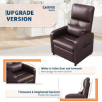 Fauteuil inclinable en cuir PU ergonomique avec inclinaison réglable, siège rembourré, accoudoirs larges, dossier haut et poches latérales, adapté aux adultes.