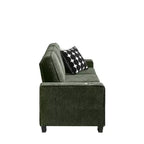 83 Corduroy Three-Seat Sofa with Cup Holders, Plush Modern Cloud Couch for Living Rooms, Compact Apartments, and Office Spaces-Panipeachy