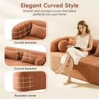 Canapé nuage rembourré en chenille moderne GDFStudio Mason 3 places avec oreillers