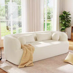 Canapé nuage rembourré en chenille moderne GDFStudio Mason 3 places avec oreillers